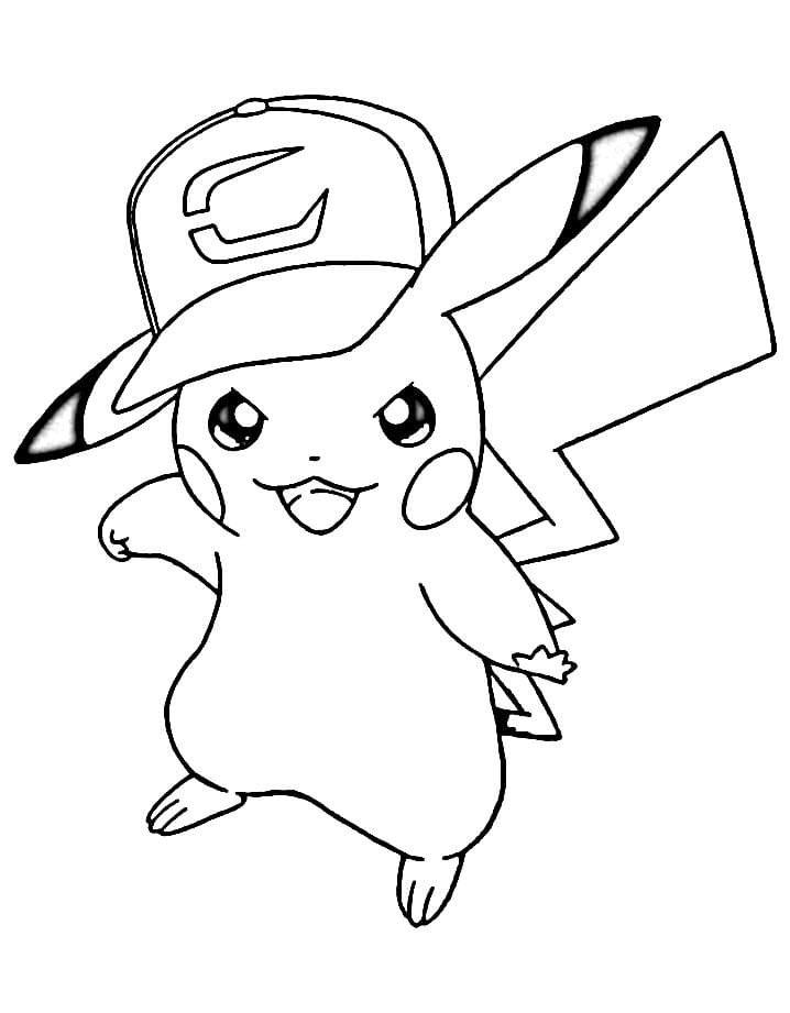 Pikachu afdrukbare afbeelding