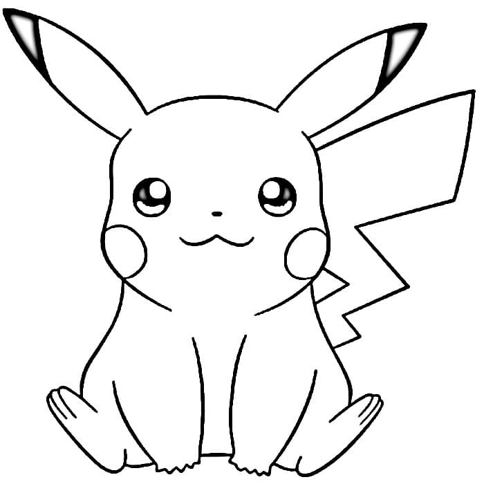 Pikachu om te printen