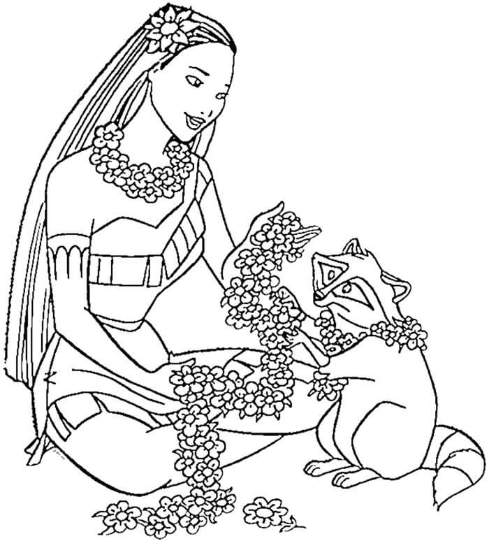 Pocahontas om Uit te Printen