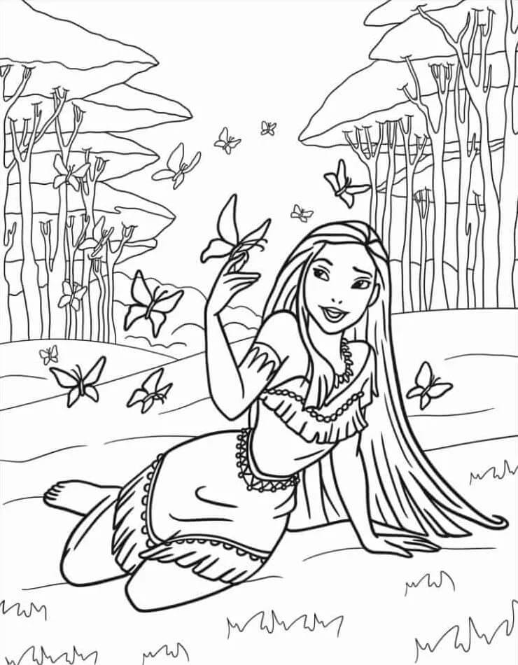 Pocahontas om af te Drukken