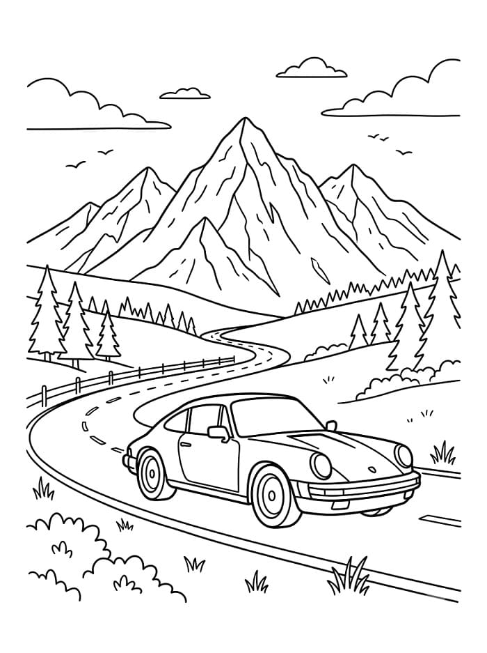 Porsche gratis te printen