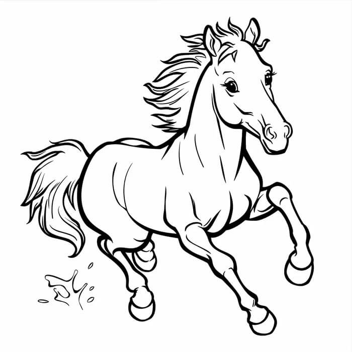 Printbaar Paard voor Kleuters