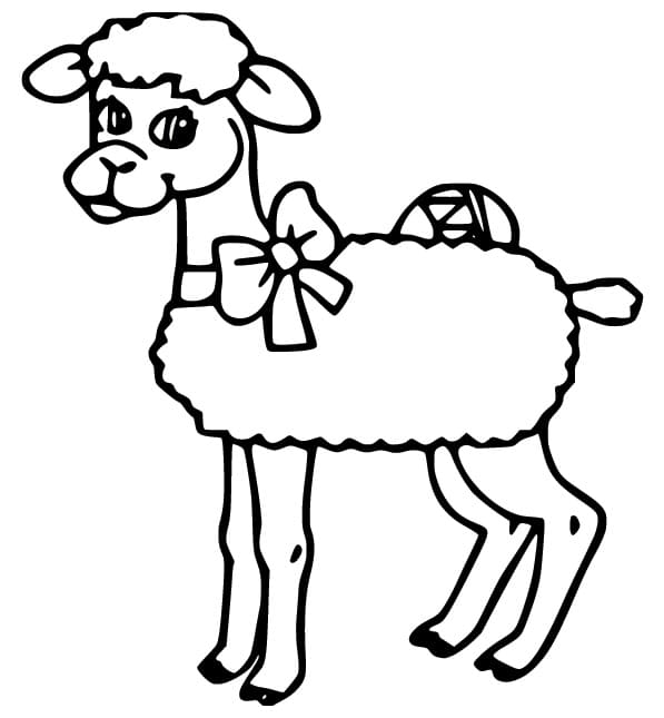 Printbaar gratis schaap