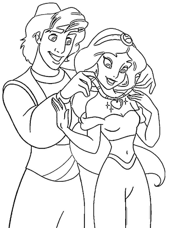 Printbare Aladdin voor Kinderen