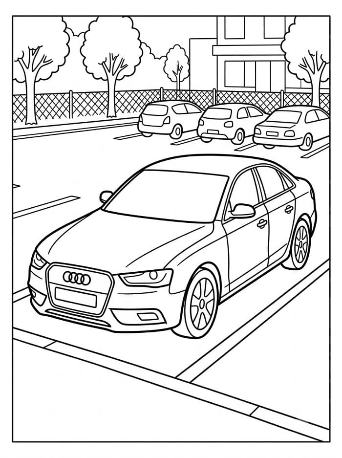 Printbare Audi afbeelding