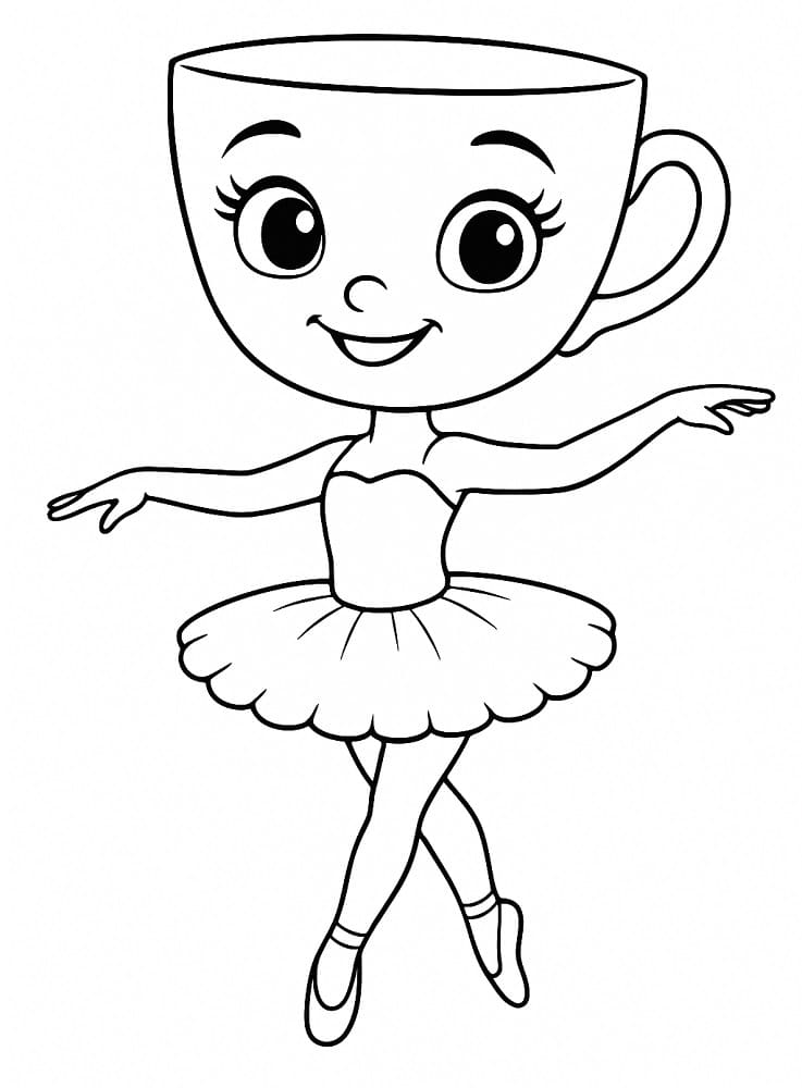 Printbare Ballerina Cappuccina afbeelding