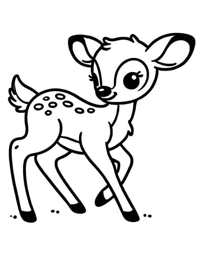 Printbare Bambi Afbeelding