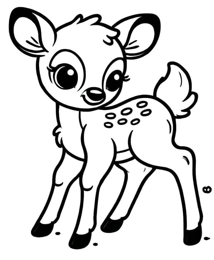 Printbare Bambi voor Kinderen