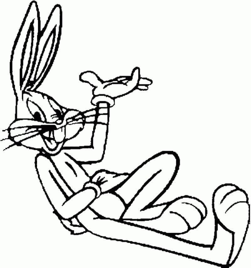 Printbare Bugs Bunny voor Kleuters