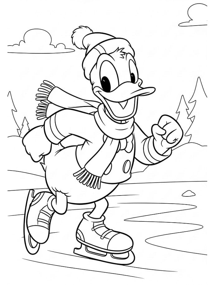 Printbare Donald Duck afbeelding