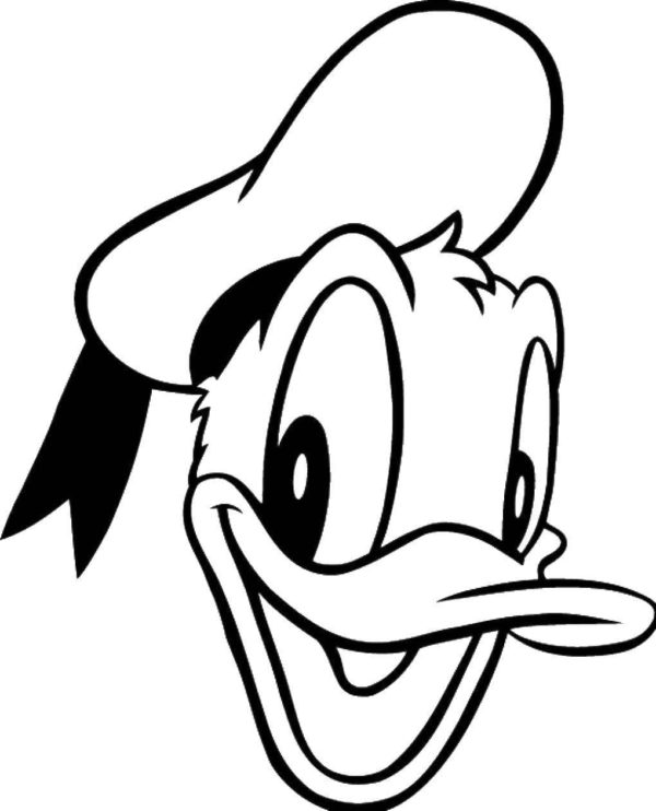 Printbare Donald Duck voor kinderen