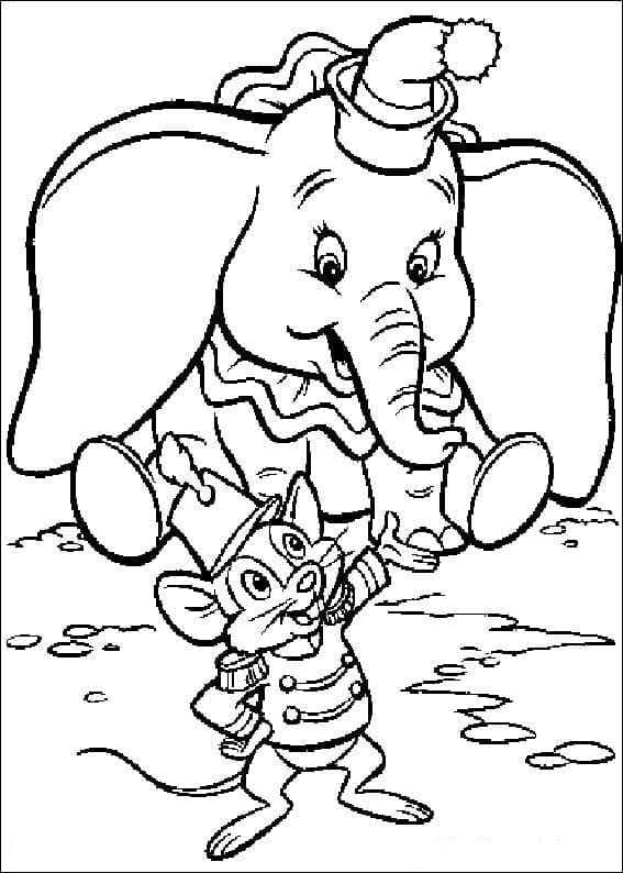 Printbare Dumbo voor Kinderen