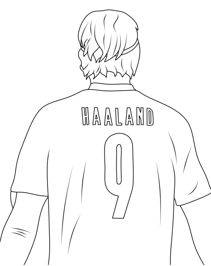 Printbare Erling Haaland afbeelding