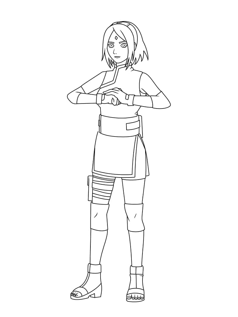 Printbare Haruno Sakura voor kinderen