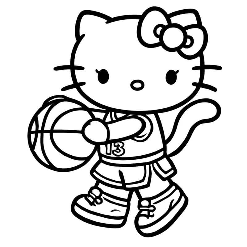 Printbare Hello Kitty Afbeelding