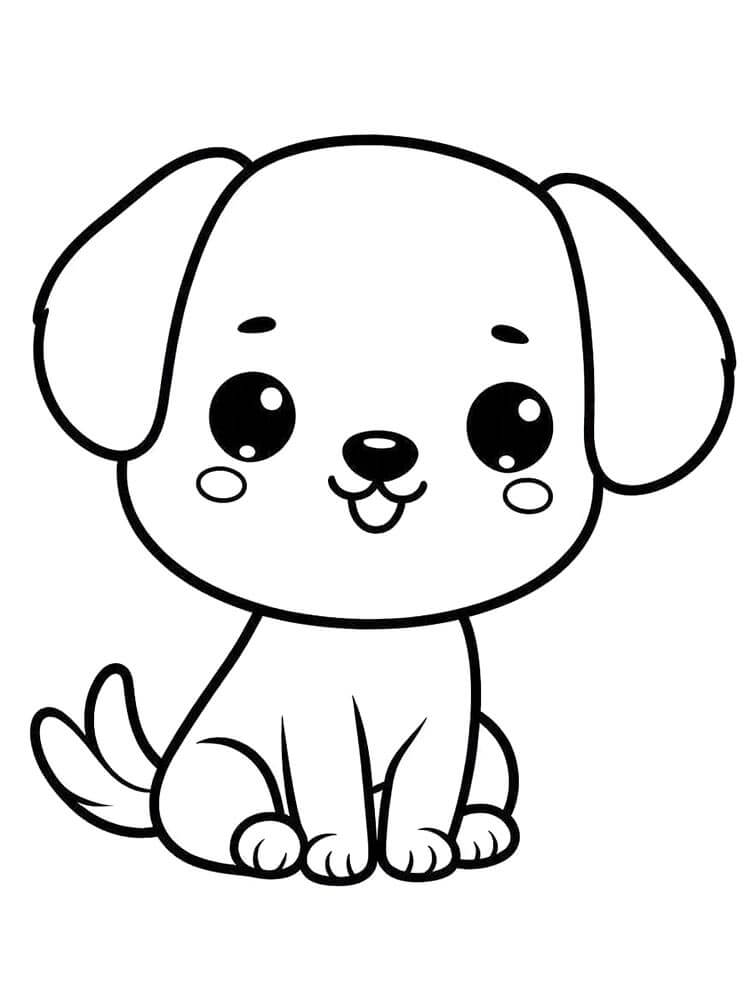 Printbare Hond voor Kleuters