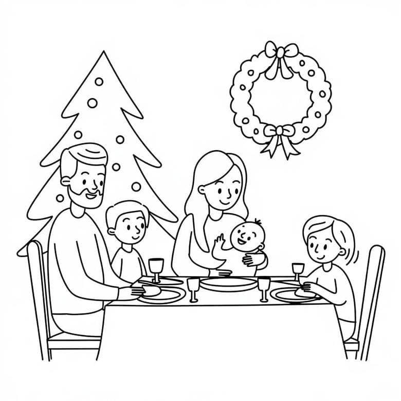 Printbare Kerst afbeelding