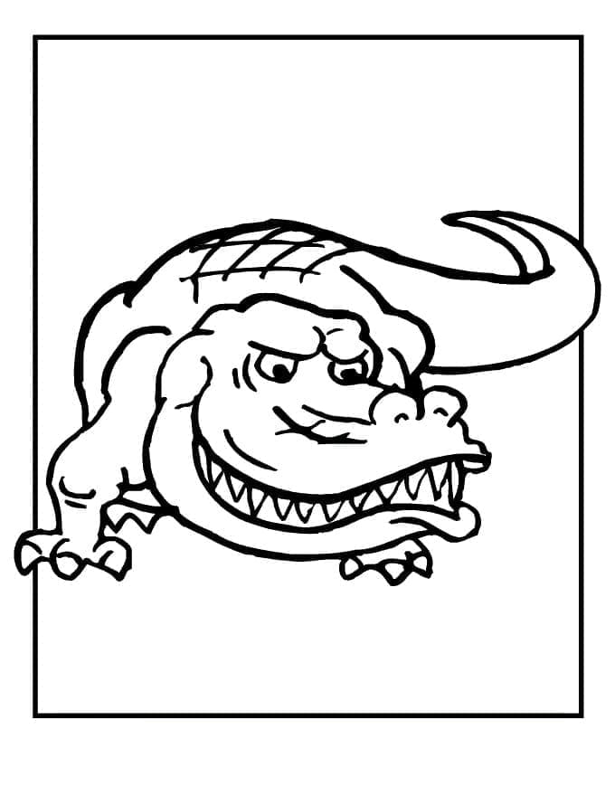 Printbare Krokodil Afbeelding