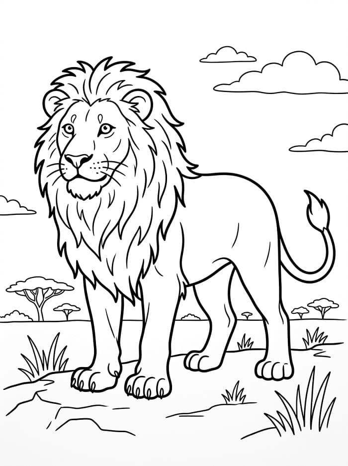 Printbare Leeuw