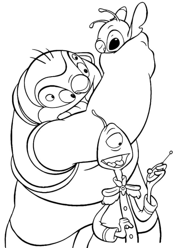 Printbare Lilo en Stitch voor Kleuters