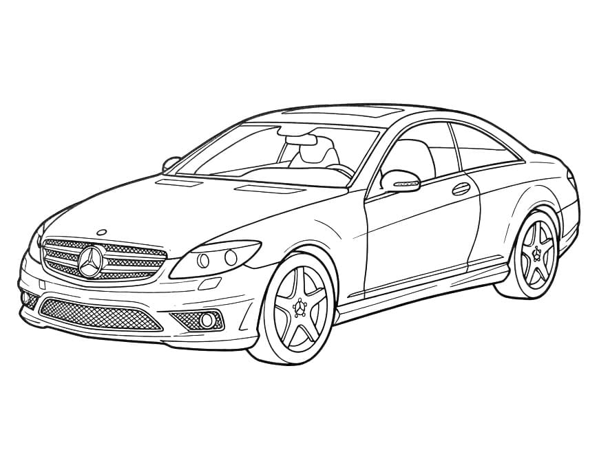 Printbare Mercedes afbeelding