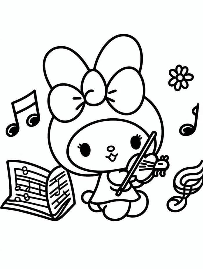 Printbare My Melody voor Kleuters