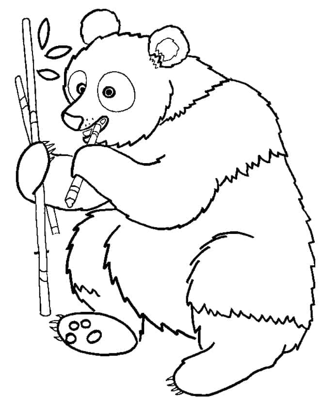 Printbare Panda voor Kinderen