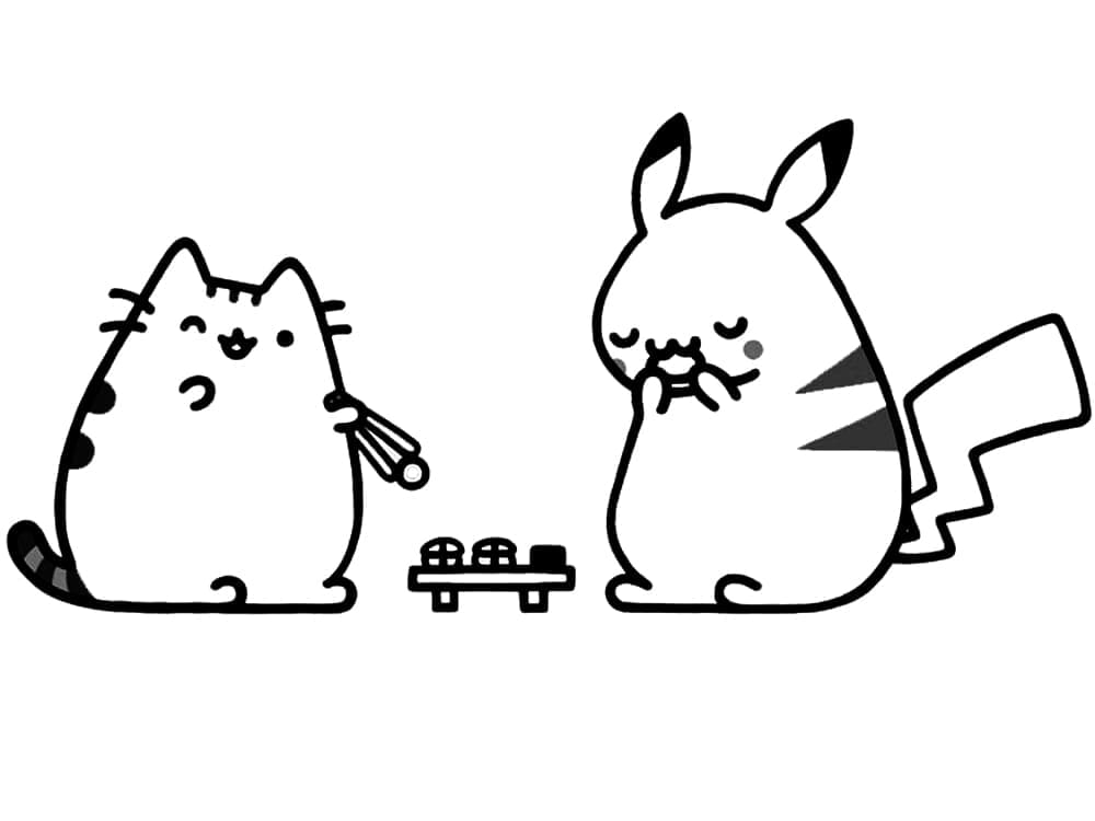 Printbare Pusheen Afbeelding