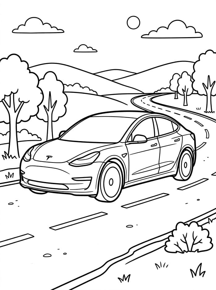 Printbare Tesla voor kinderen
