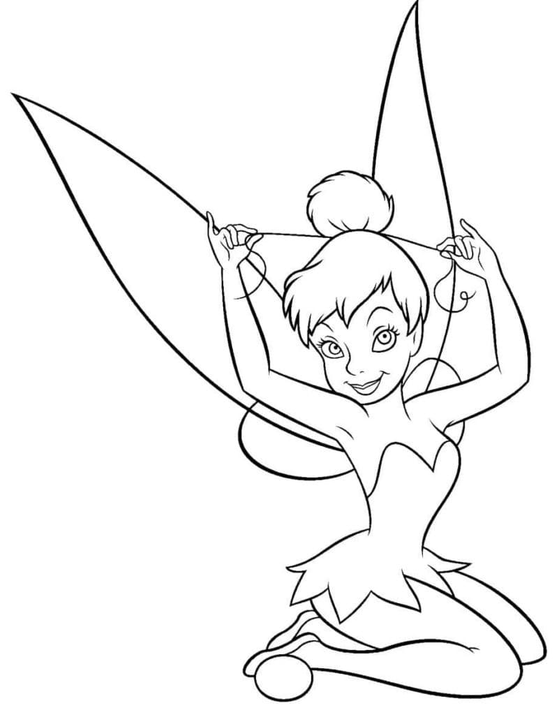 Printbare Tinkerbell voor kinderen