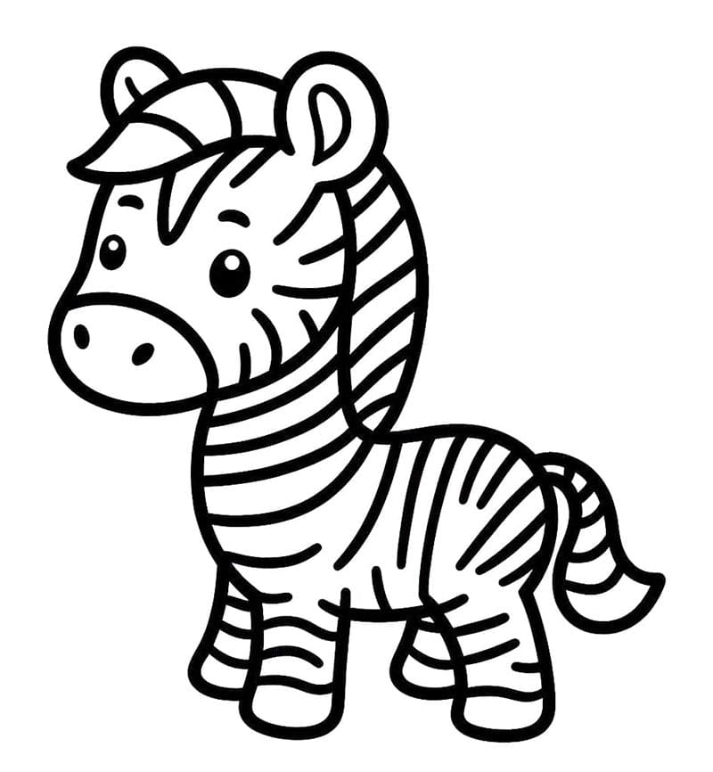 Printbare Zebra Afbeelding