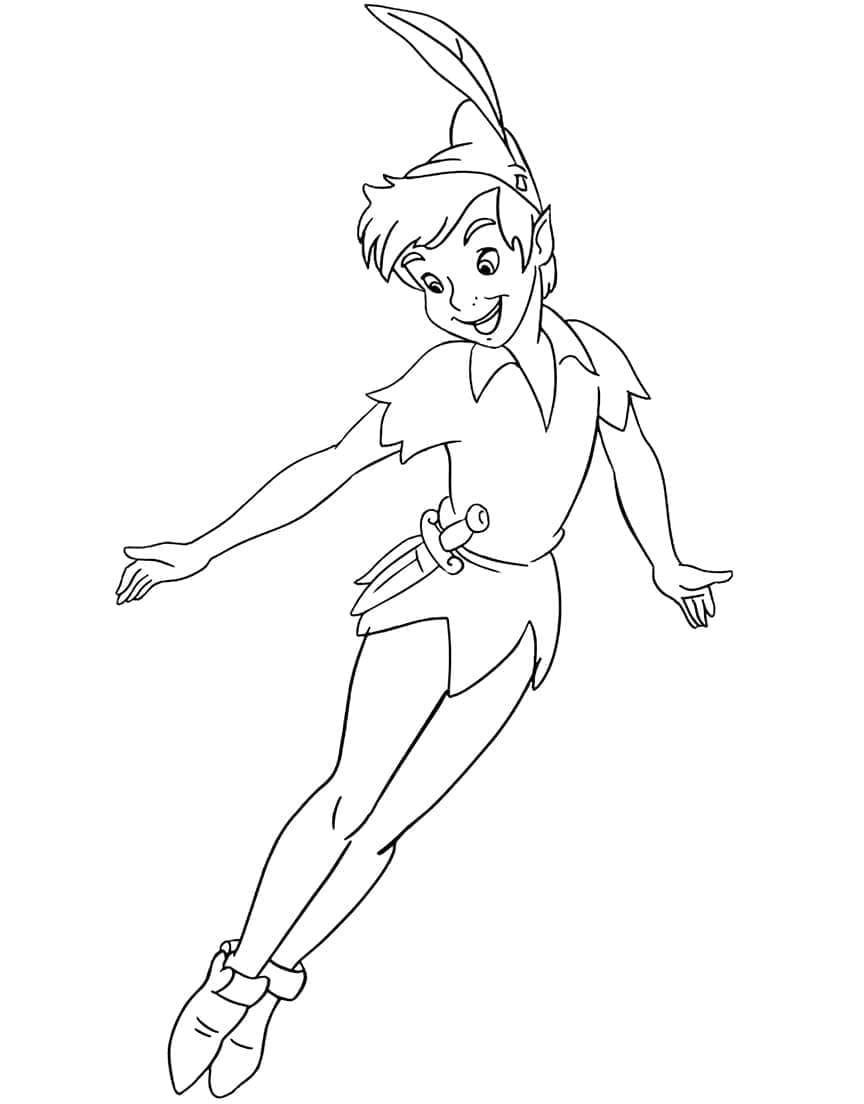 Printbare afbeelding van Peter Pan