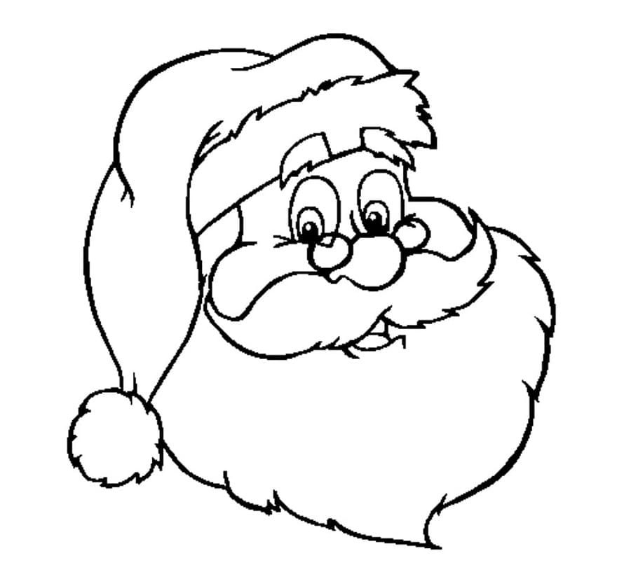 Printbare afbeelding van de Kerstman