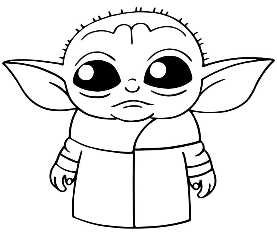 Printbare gratis Baby Yoda