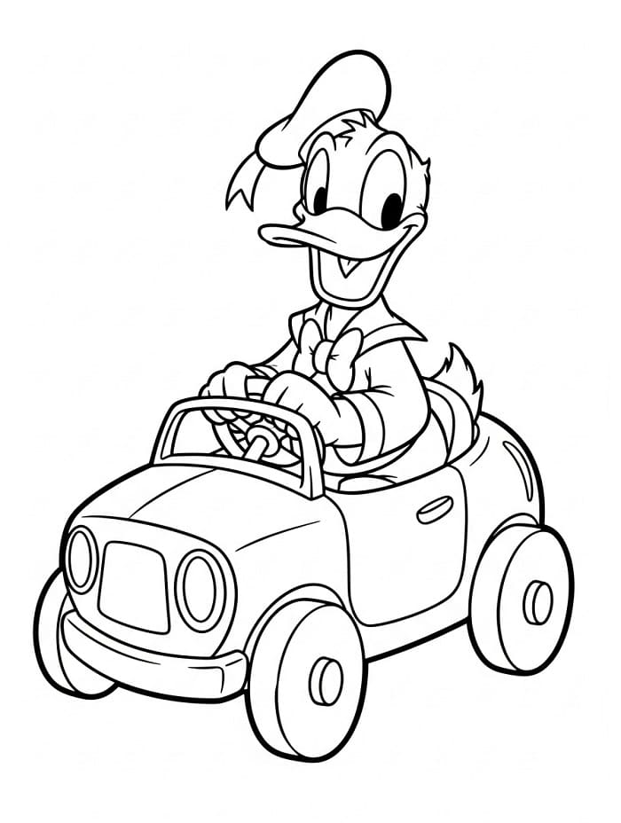 Printbare gratis Donald Duck