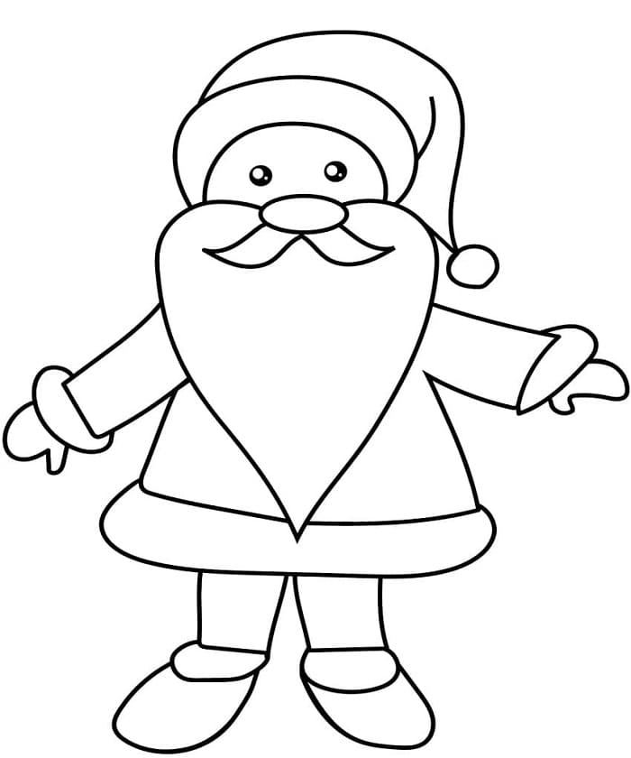 Printbare gratis Kerstman