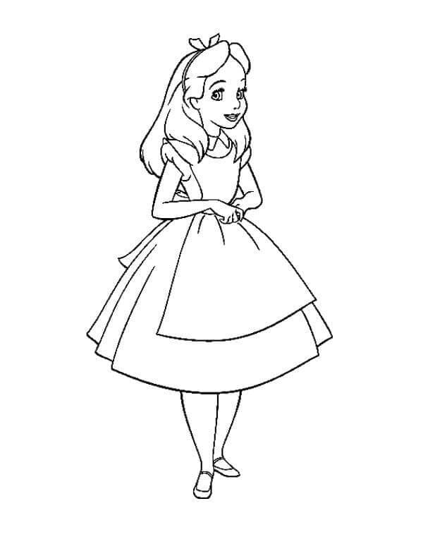 Printvriendelijke Alice in Wonderland