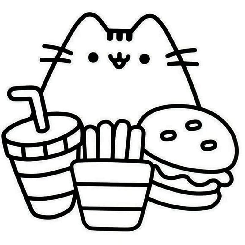 Pusheen om af te Drukken