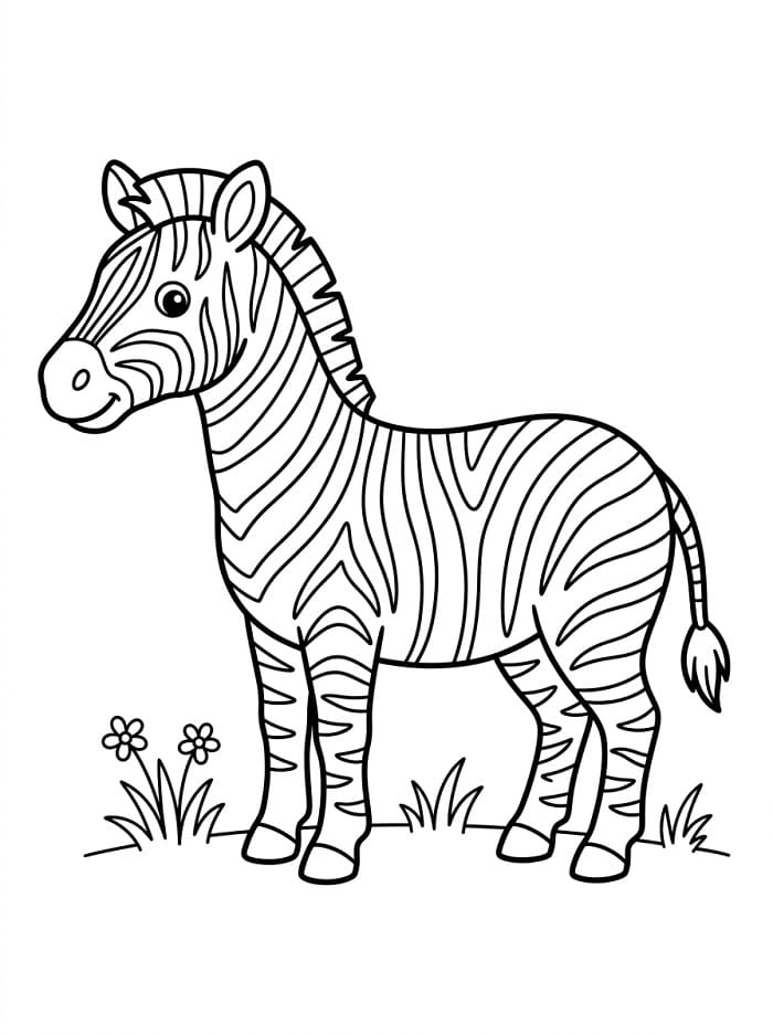 Realistische Zebra