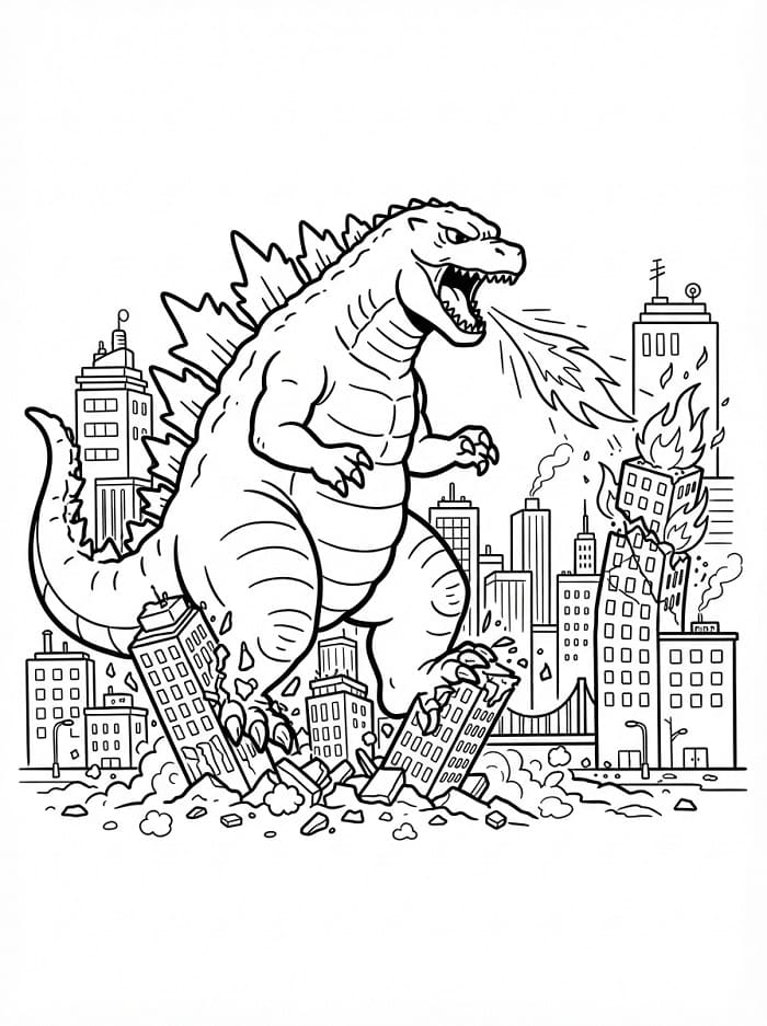 Reusachtige Godzilla