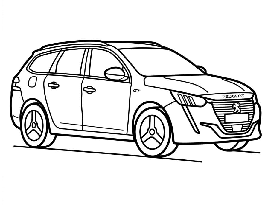 Rijdende Peugeot