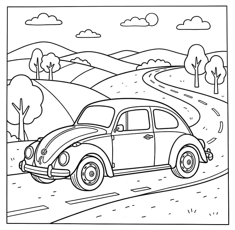 Rijdende Volkswagen