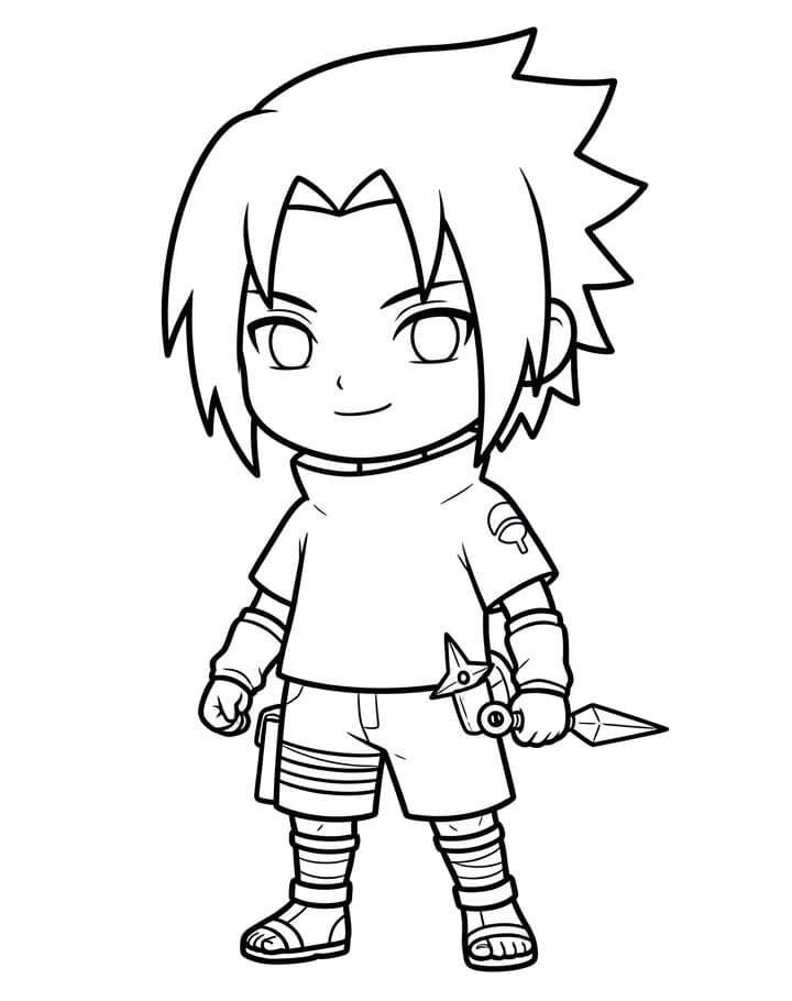 Sasuke gratis te printen
