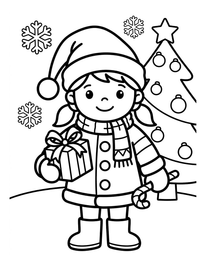 Schattig meisje met Kerst
