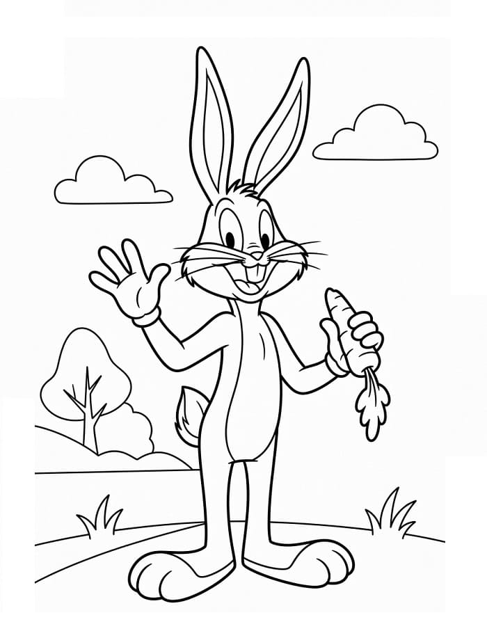 Schattige Bugs Bunny