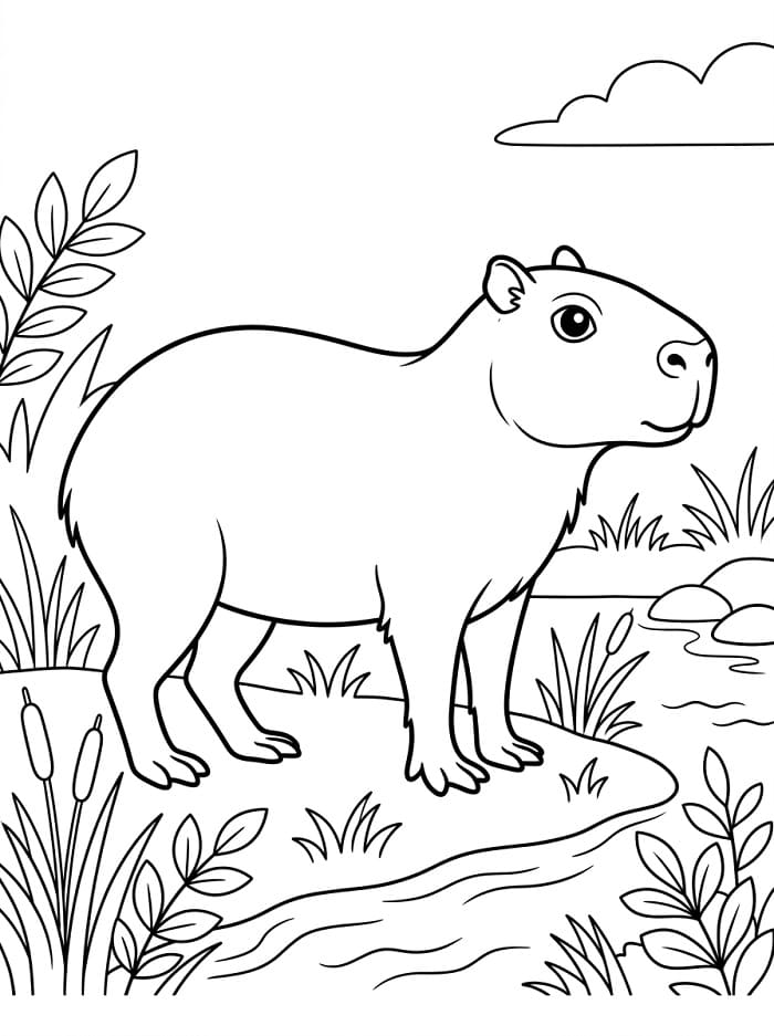Schattige Capibara