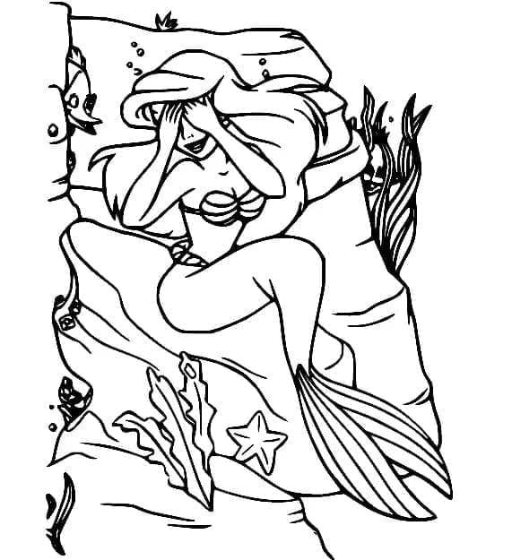 Schattige Cartoon Ariël