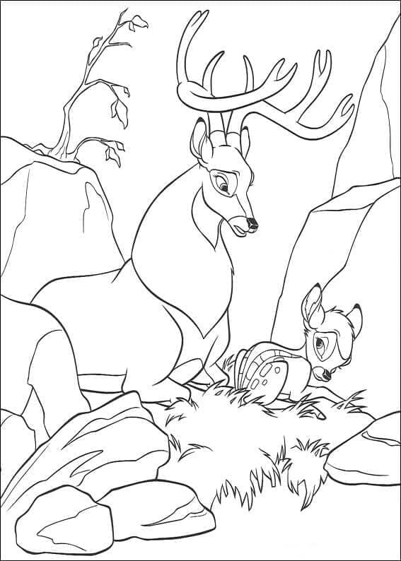 Schattige Cartoon Bambi