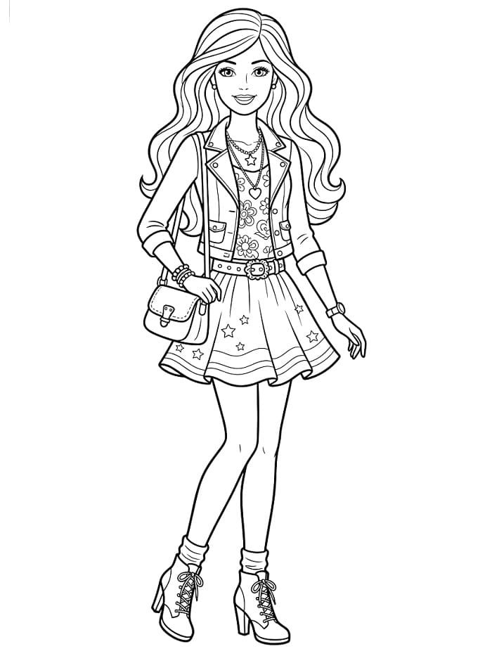 Schattige Cartoon Barbie