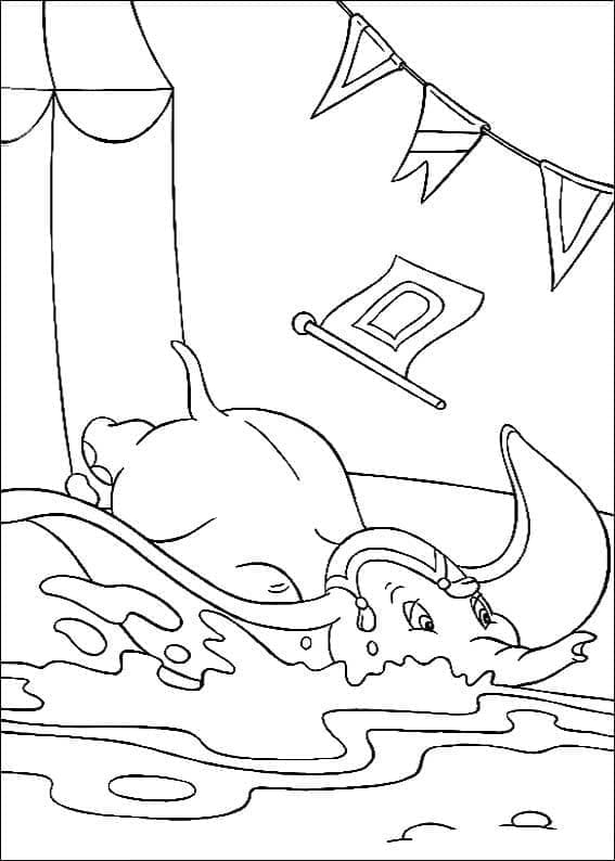 Schattige Cartoon Dumbo